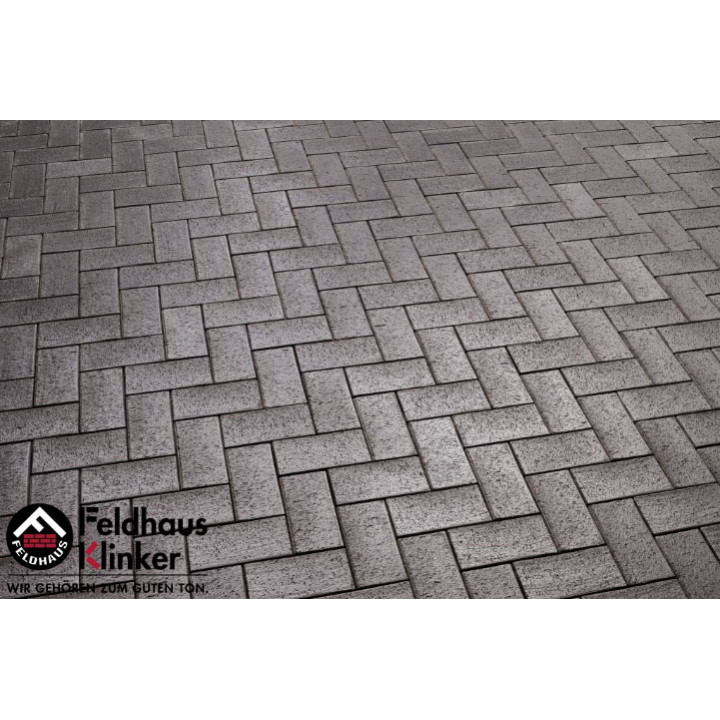 Клинкерная брусчатка Feldhaus Klinker 609 umbra ferrum, 200*100*40 с доставкой в Саратове