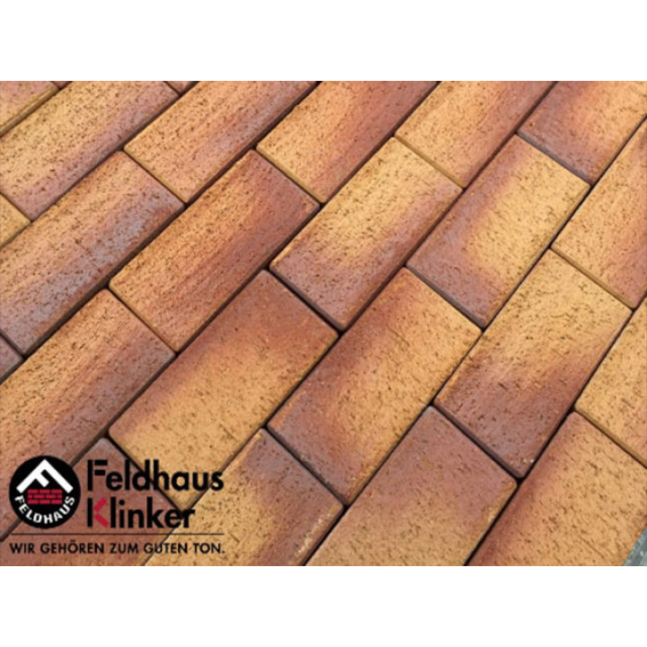 Клинкерная брусчатка Feldhaus Klinker 249 areno ferrum, 200*100*45 с доставкой в Саратове