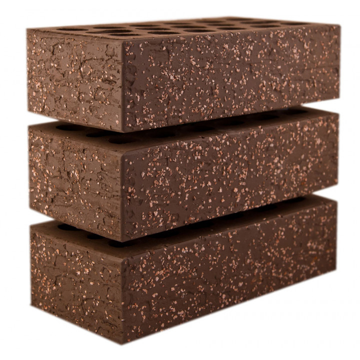 Кирпич Керма PREMIUM "Brown Granite 1 NF" одинарный с доставкой в Саратове